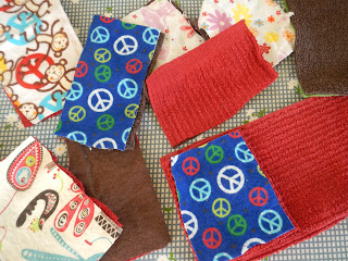 easy DIY scrap fabric napkins