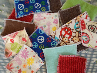 sewing scrap fabric napkins