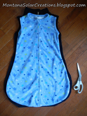 easy DIY tutorial on how to make a baby sleep sack