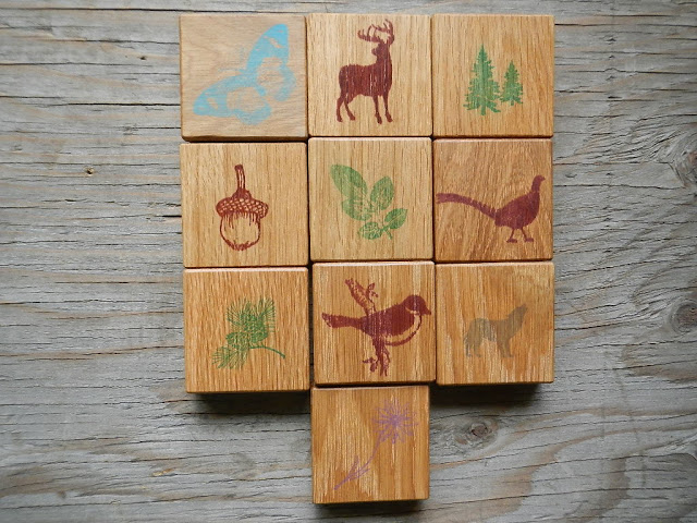 handmade reclaimed wood childrens nature themed memory match game