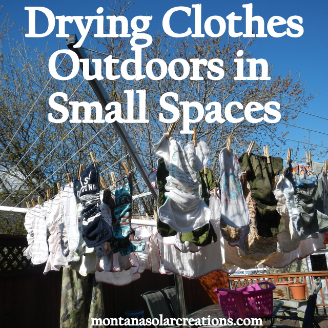 How to Dry Clothes Outdoors in Small Spaces
